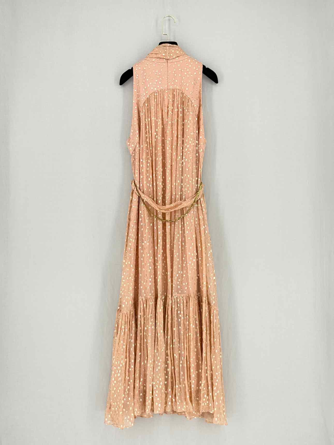 ZIMMERMANN Peach Size Large Midi Dress