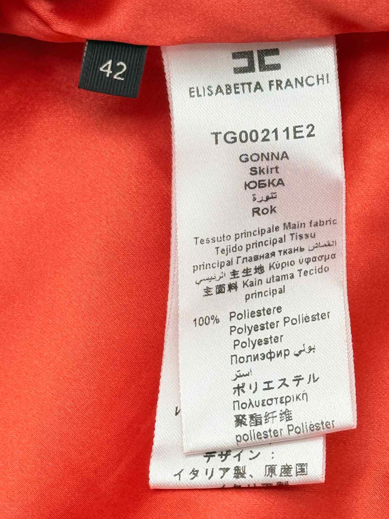 ELISABETTA FRANCHI Red & White Size US 6 Outfit Set