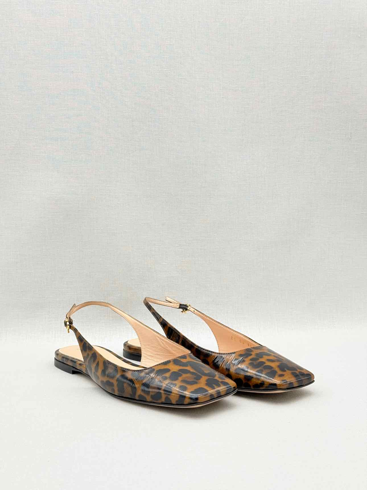 GIANVITO ROSSI Brown & Black Size EU 39 Ballet Flats