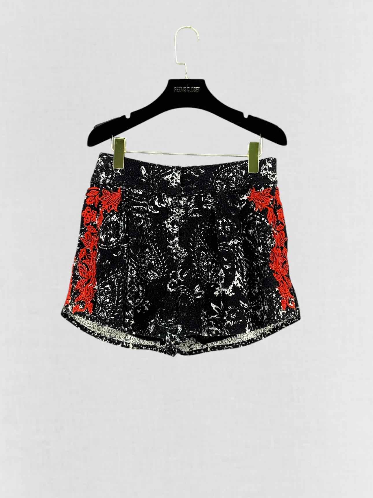 ISABEL MARANT Black & Red Size US 6 Top & Shorts Outfit