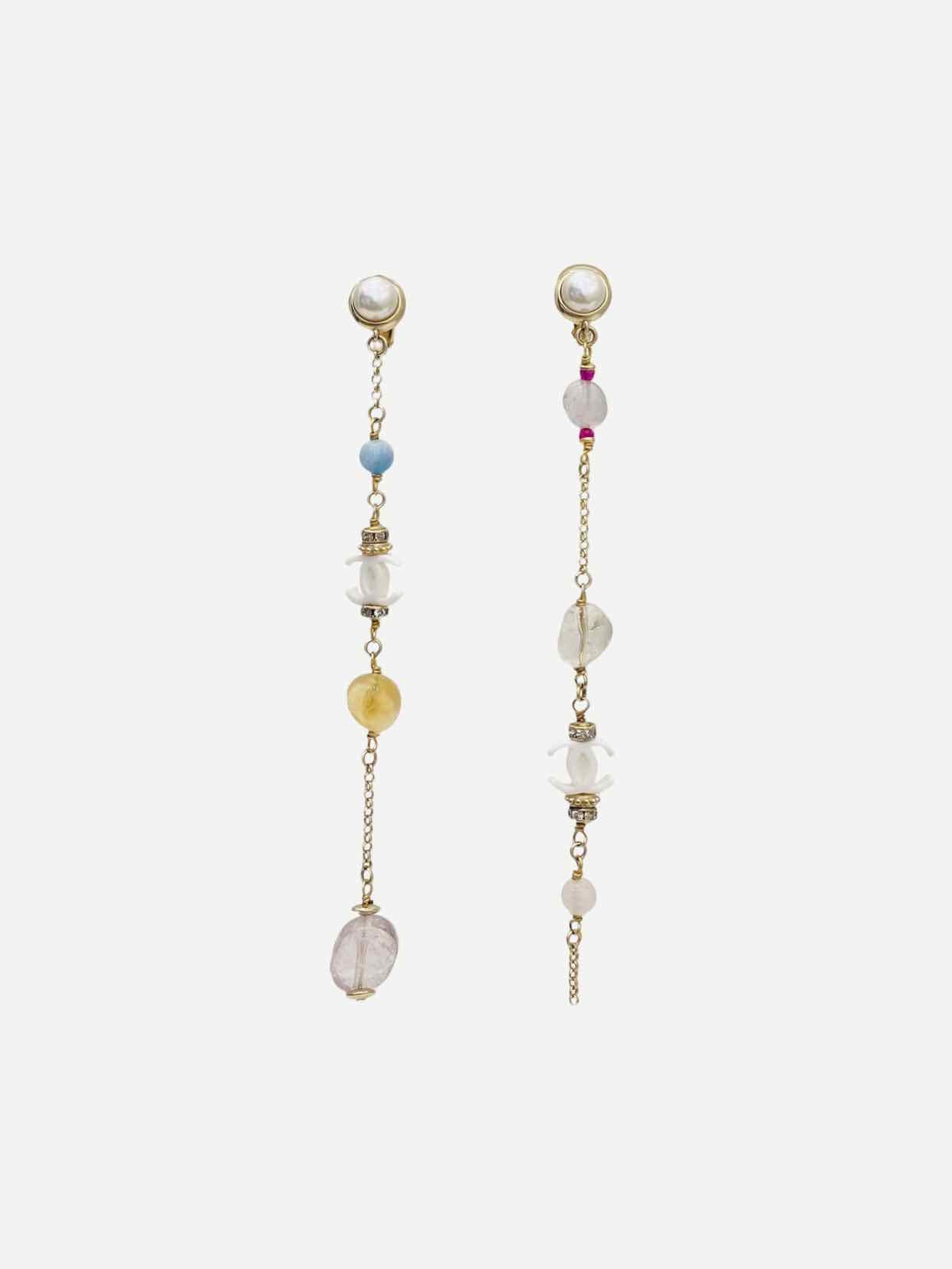 CHANEL CC Fashion Earrings & Necklace