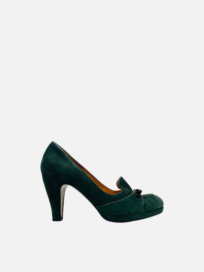 CHIE MIHARA Loafer Green Pumps