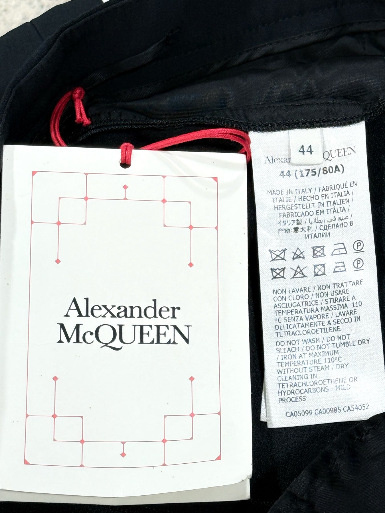 ALEXANDER MCQUEEN Bootcut Black Size US 8 Pants