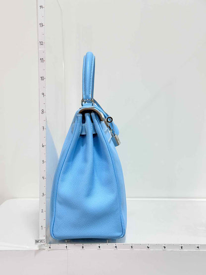 HERMES Kelly Sellier Bleu Du Nord Top Handle