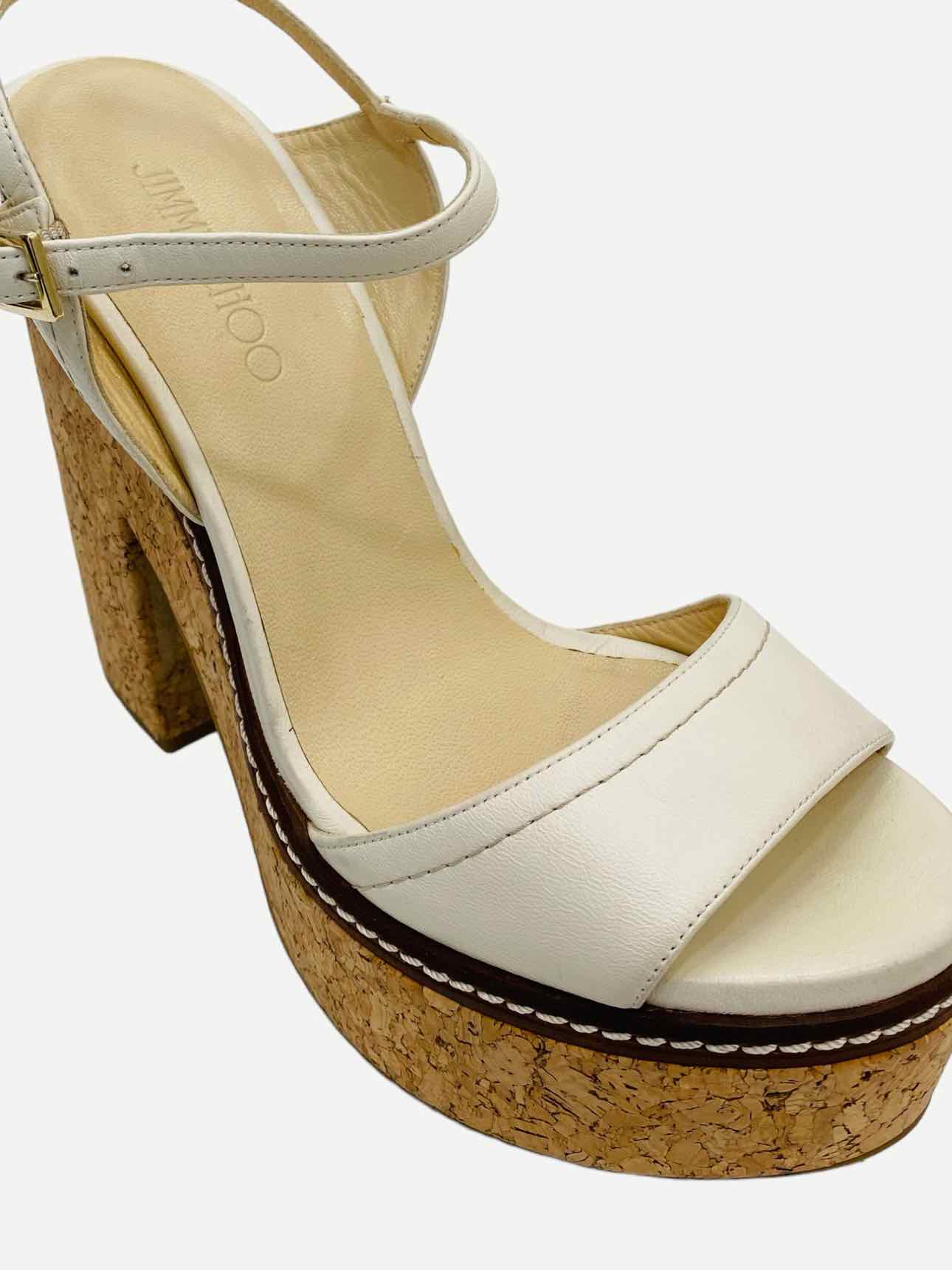 JIMMY CHOO Nemesis White Size EU 41 Heeled Sandals