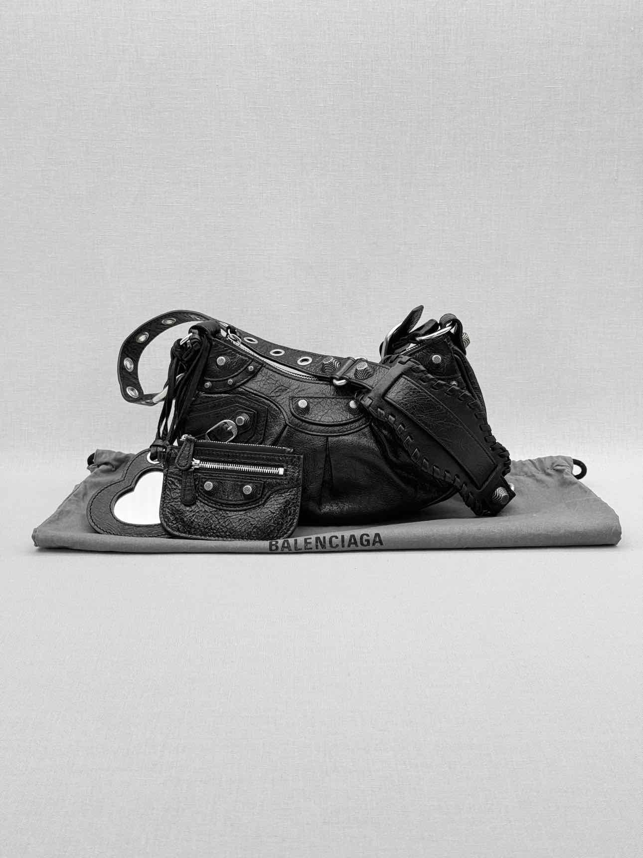 BALENCIAGA Le Cagole Black Shoulder Bag