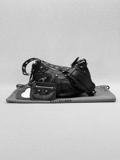 BALENCIAGA Le Cagole Black Shoulder Bag