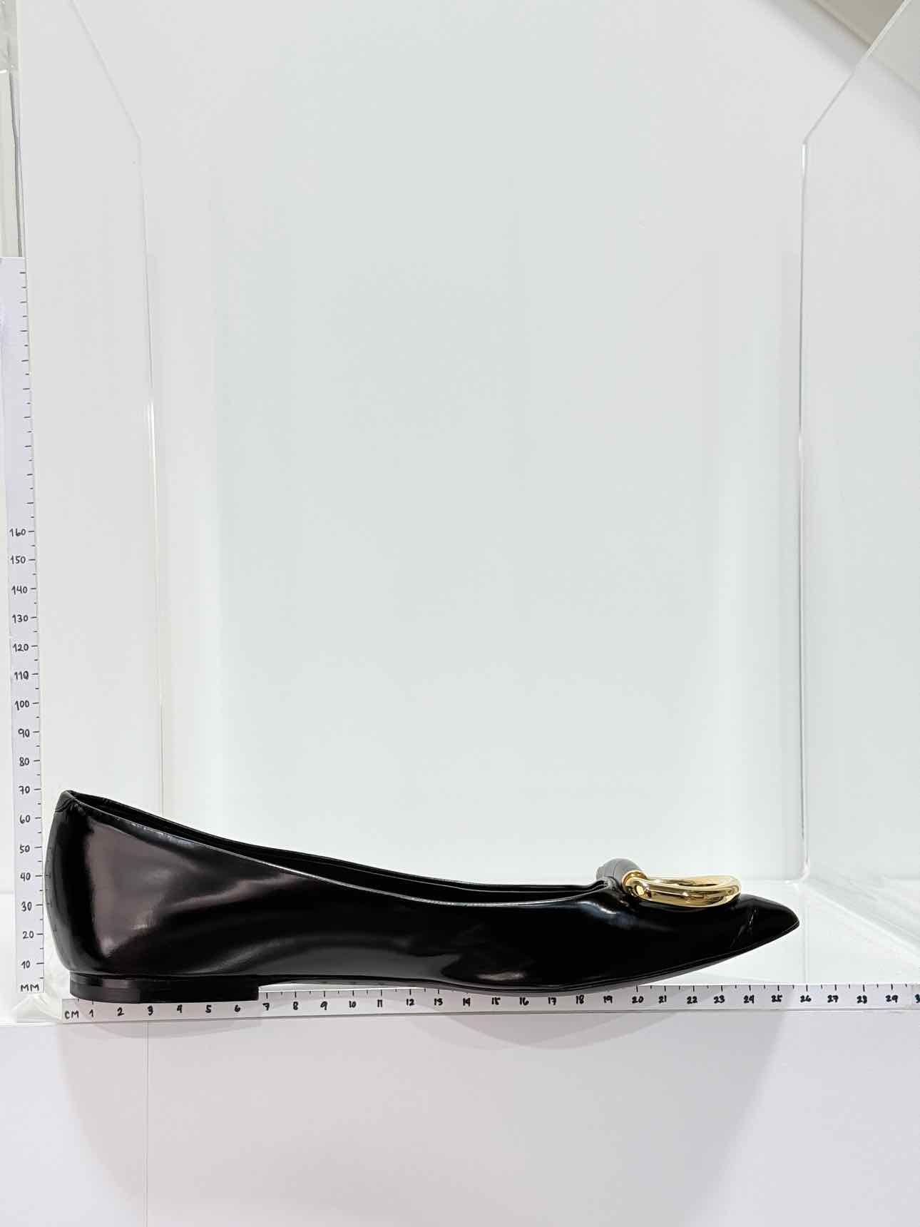 BURBERRY Black Size EU 37 Ballet Flats