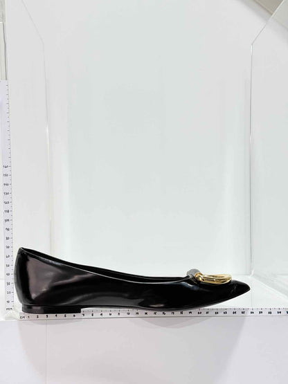BURBERRY Black Size EU 37 Ballet Flats