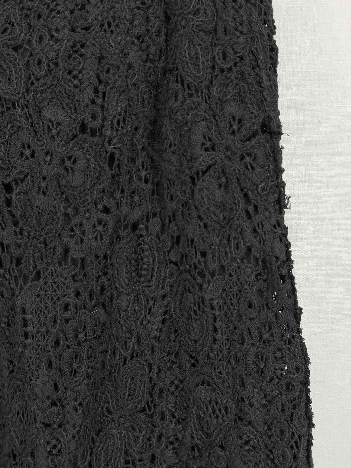 ERMANNO SCERVINO Black Lace Size US 2 Midi Skirt