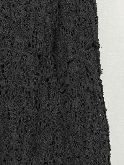 ERMANNO SCERVINO Black Lace Size US 2 Midi Skirt