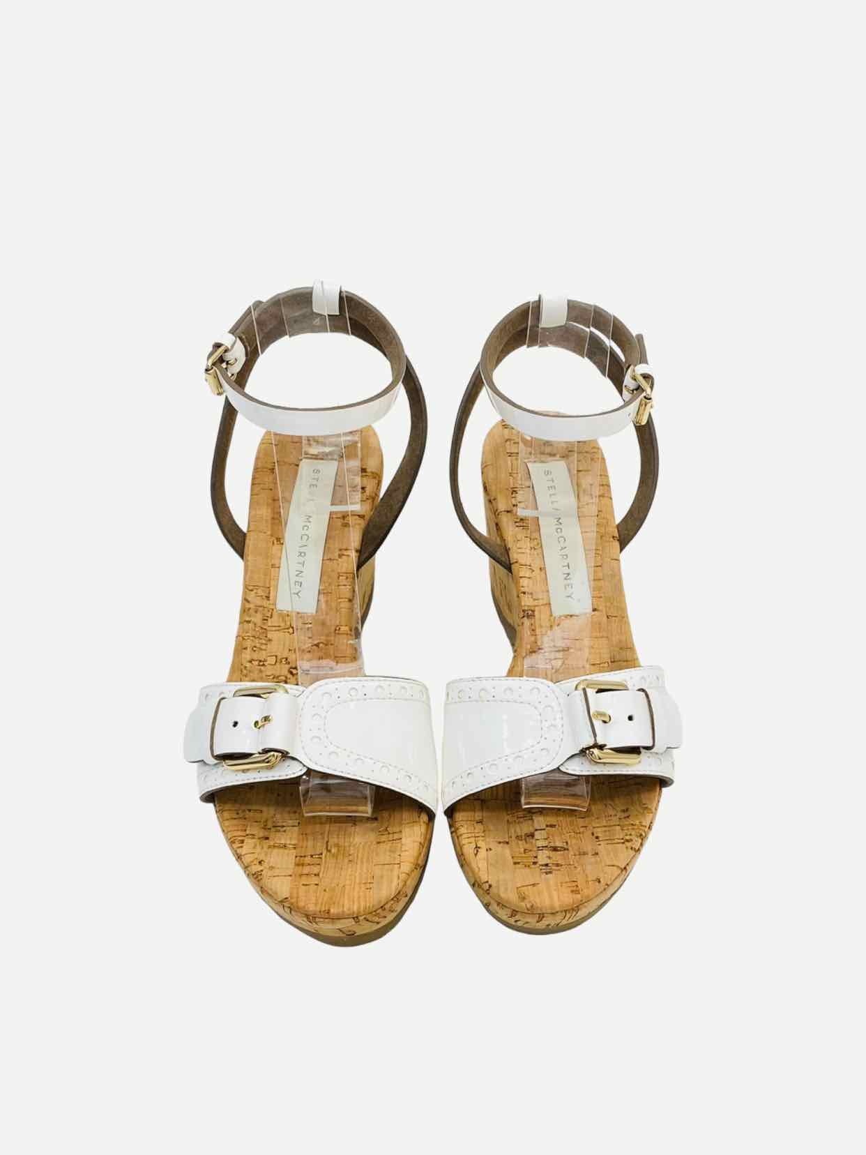 STELLA MCCARTNEY Linda White Wedges 36.5