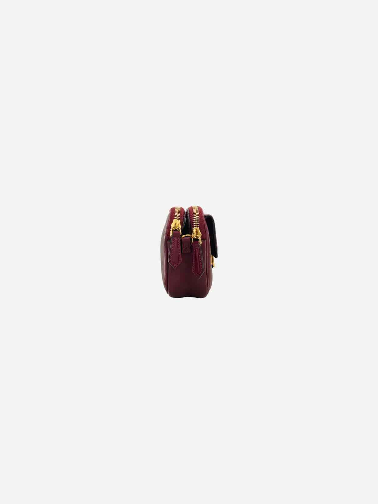 FENDI Easy 2 Burgundy Baguette Bag Mini