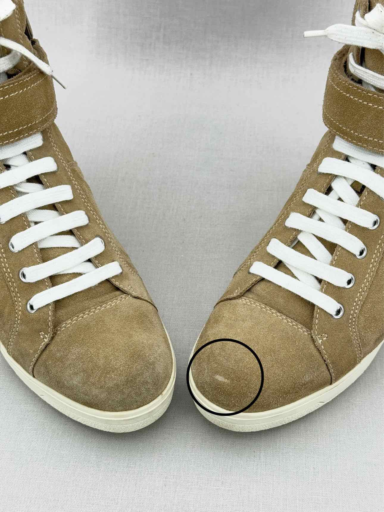 PRADA Beige Suede EU Shoe Size 38.5 Ankle Boots