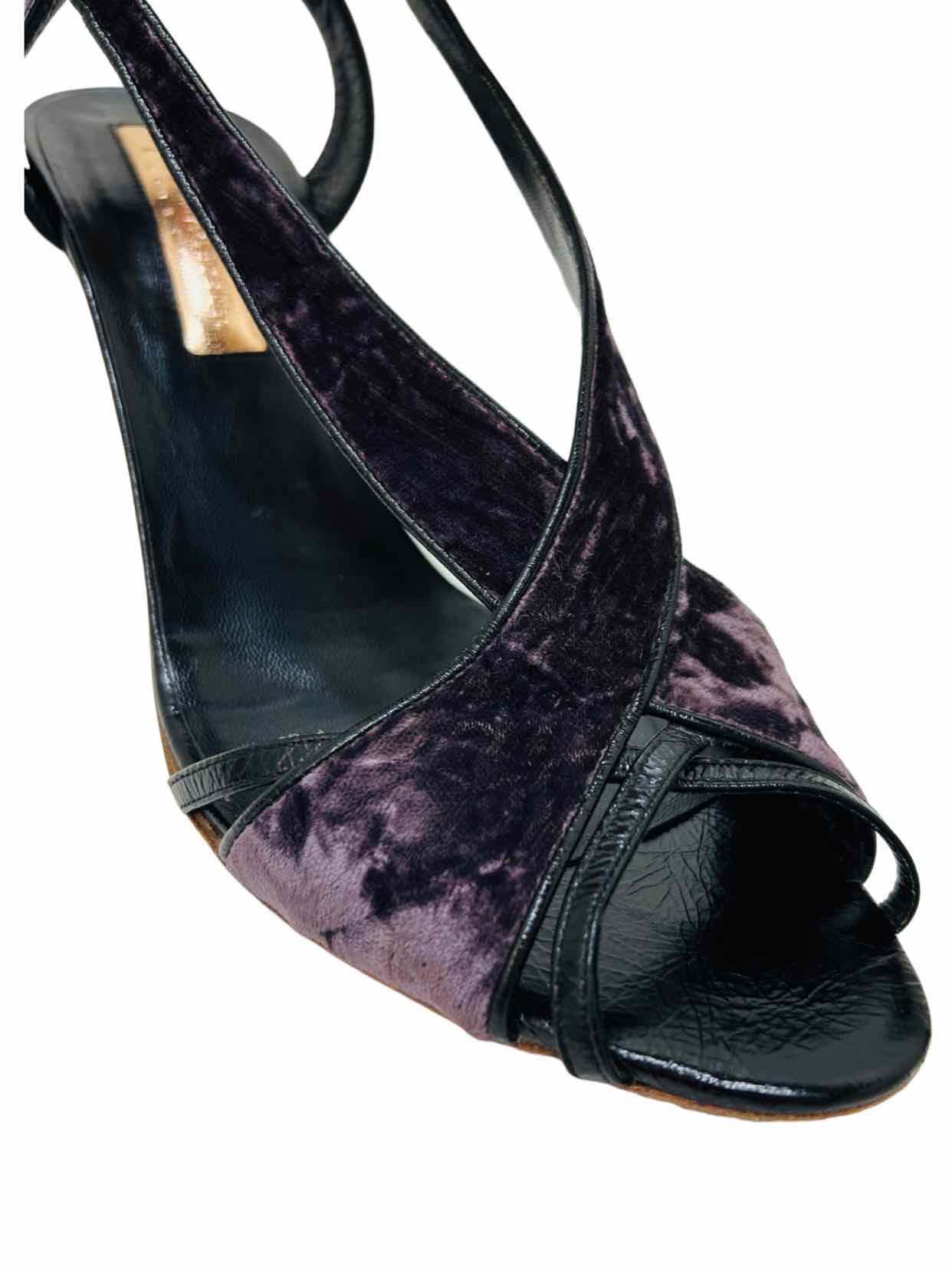 RUPERT SANDERSON Plum Slingbacks 41