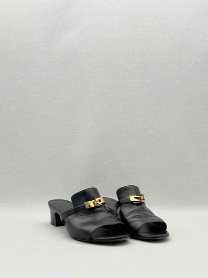 HERMES Candy Black Size EU 38 Mules