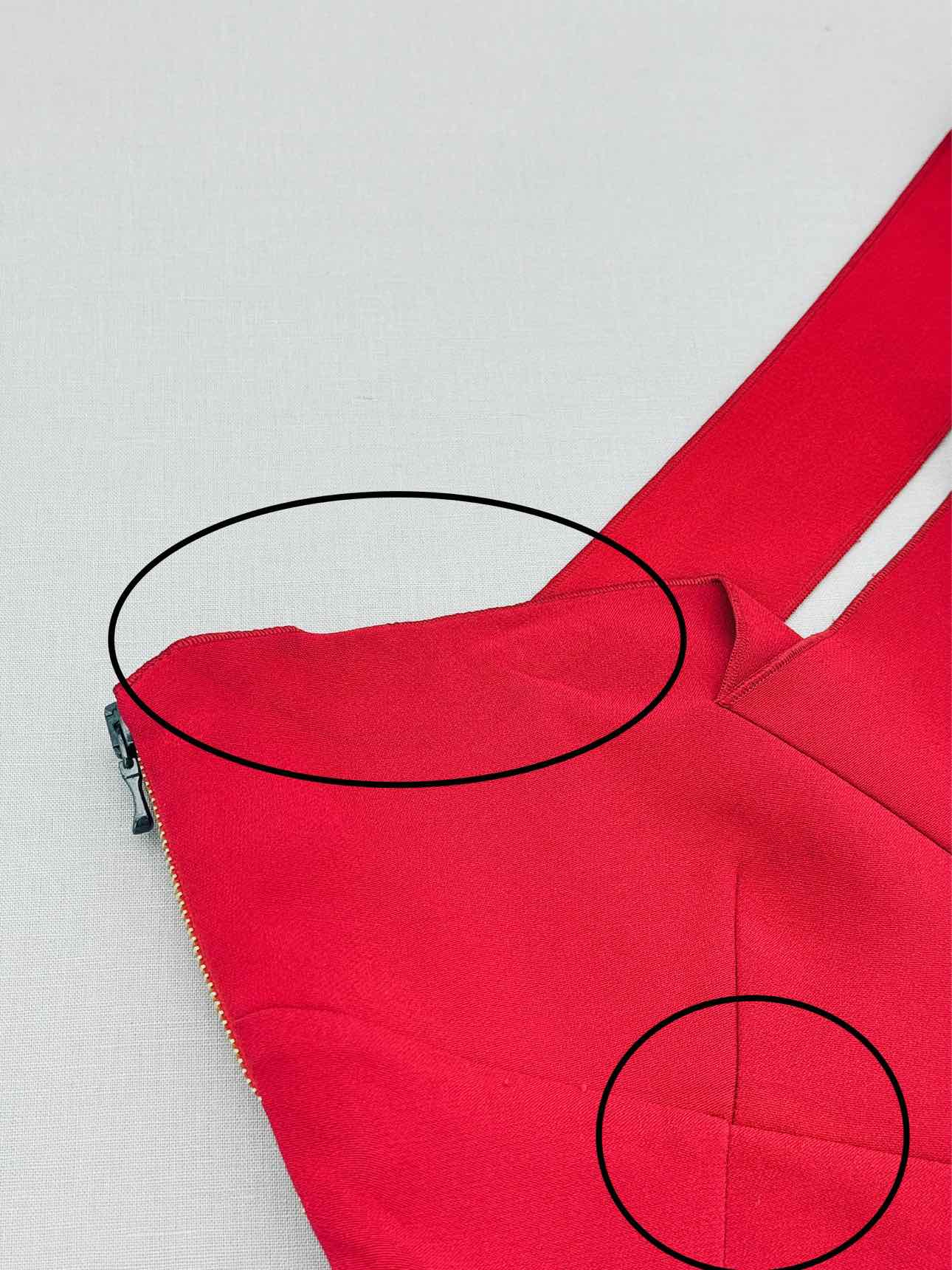 ROLAND MOURET One Shoulder Red Size US 6 Jumpsuit