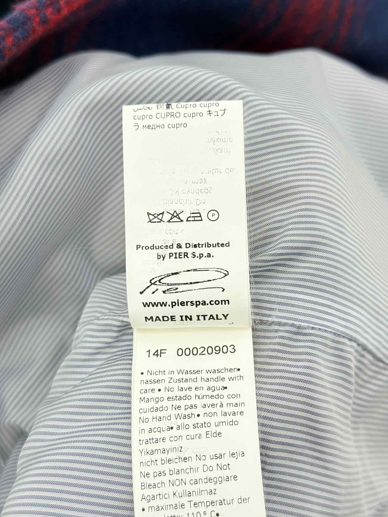 BAND OF OUTSIDERS Red & Blue Check Size US 2 Coat