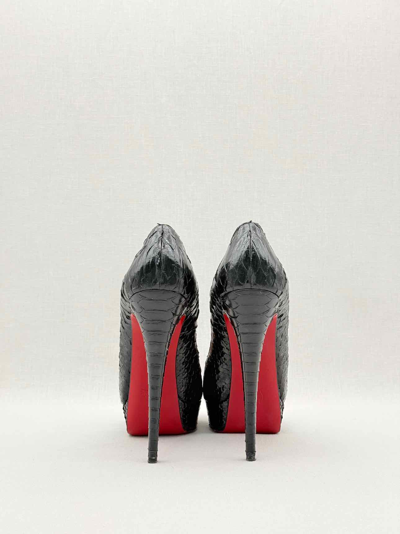 CHRISTIAN LOUBOUTIN Lady Peep Black Size EU 40 Pumps