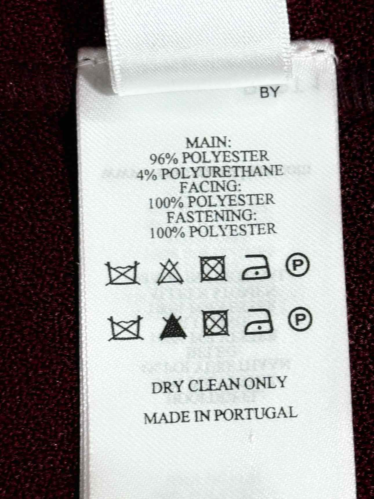 VICTORIA BECKHAM Burgundy Size US 6 Knee Length Dress