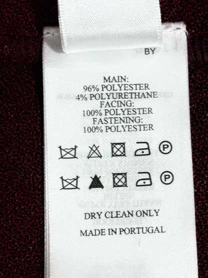 VICTORIA BECKHAM Burgundy Size US 6 Knee Length Dress