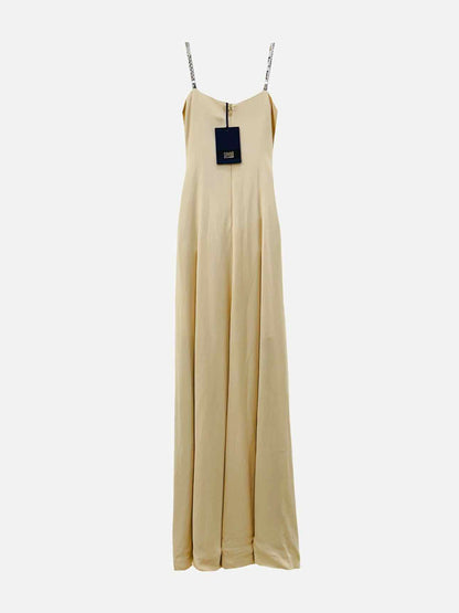 CAVALLI CLASS Maxi Beige & Brown Long Dress