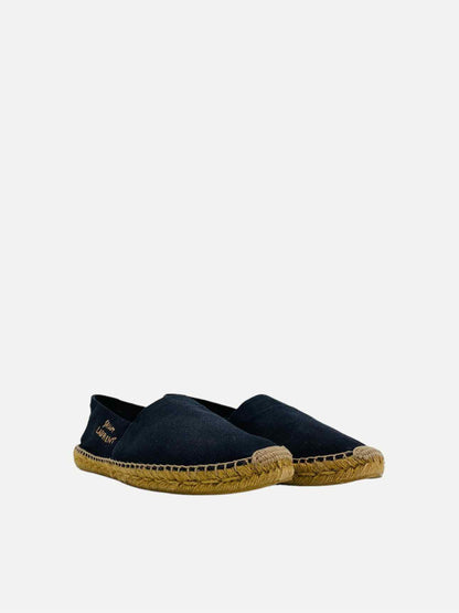 SAINT LAURENT Espadrille Black Flats 45