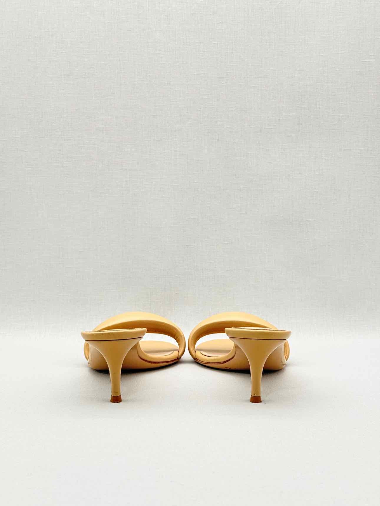 GIANVITO ROSSI Bijoux Beige Size EU 40 Mules