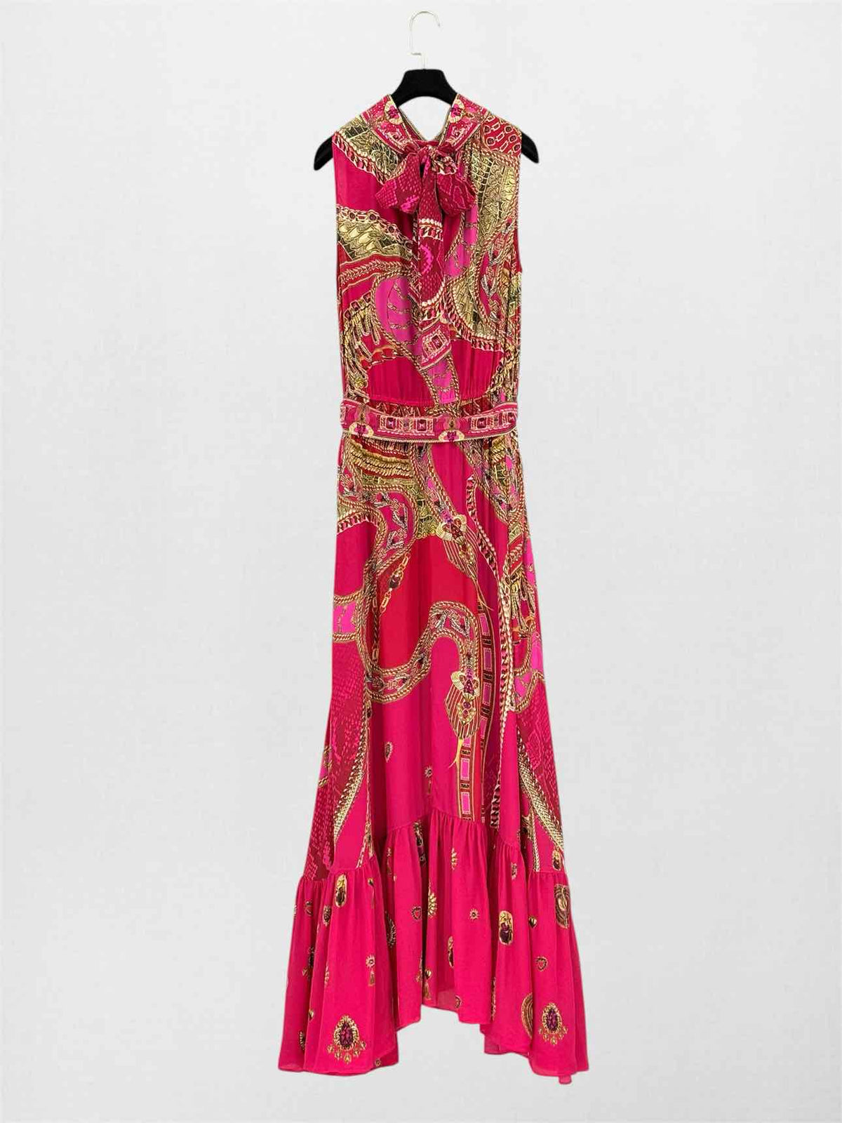 CAMILLA Red Multicolor Size Small Long Dress