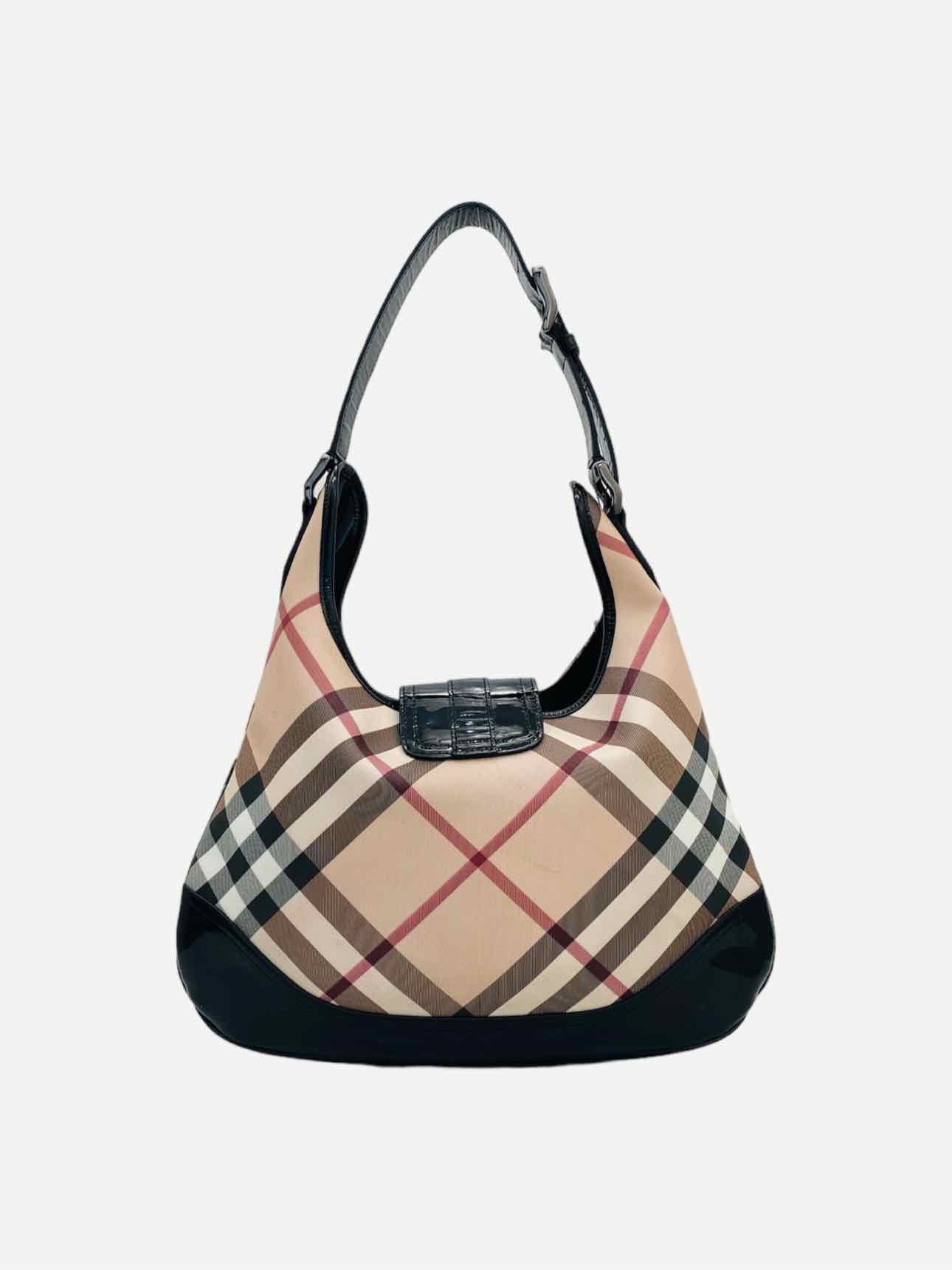 BURBERRY Brooke Beige & Black Nova Check Hobo bag