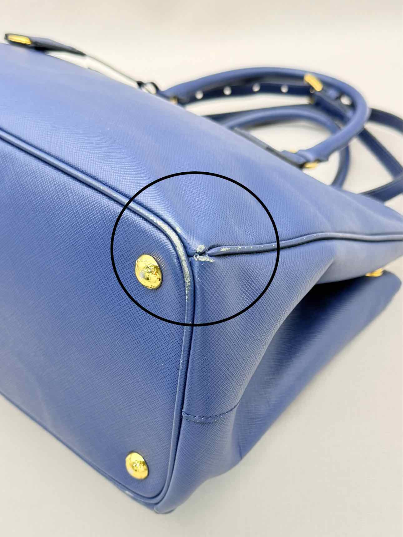 PRADA Lux Galleria Blue Tote Bag