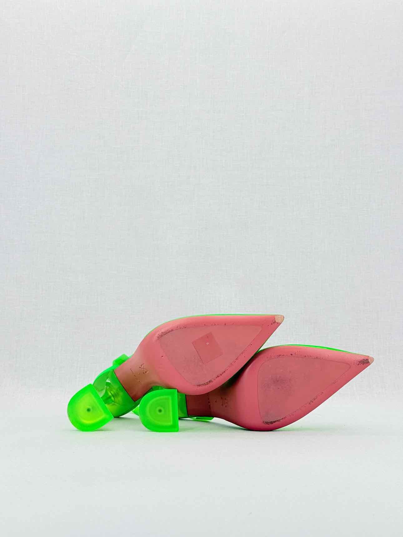 AMINA MUADDI Holli Glass Green Size EU 39 Slingbacks