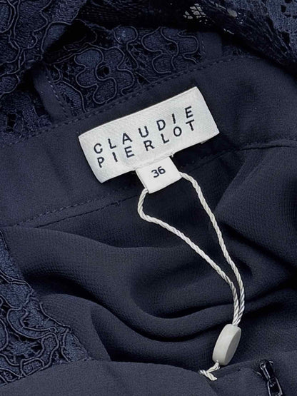 CLAUDIE PIERLOT Navy Blue Size US 0 Short Dress