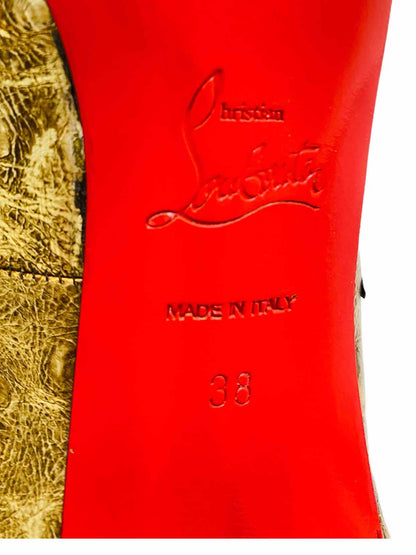 CHRISTIAN LOUBOUTIN Metallic Gold Size EU 38 Pumps