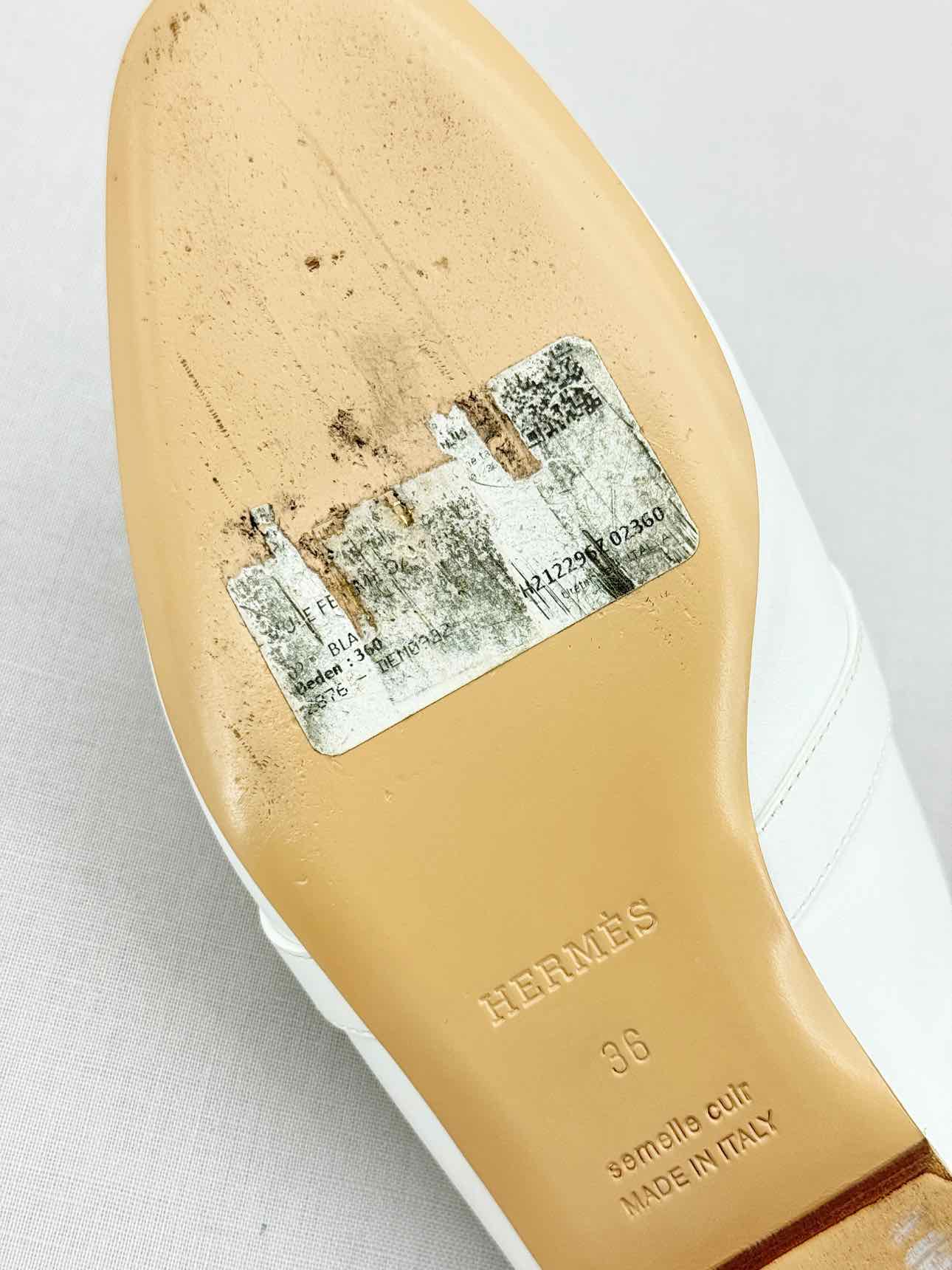 HERMES Oz White Size EU 36 Mules