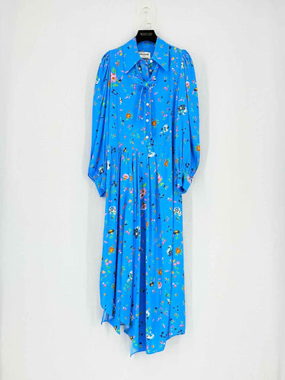 ZADIG & VOLTAIRE Ruselia Blue Size XSmall Midi Dress