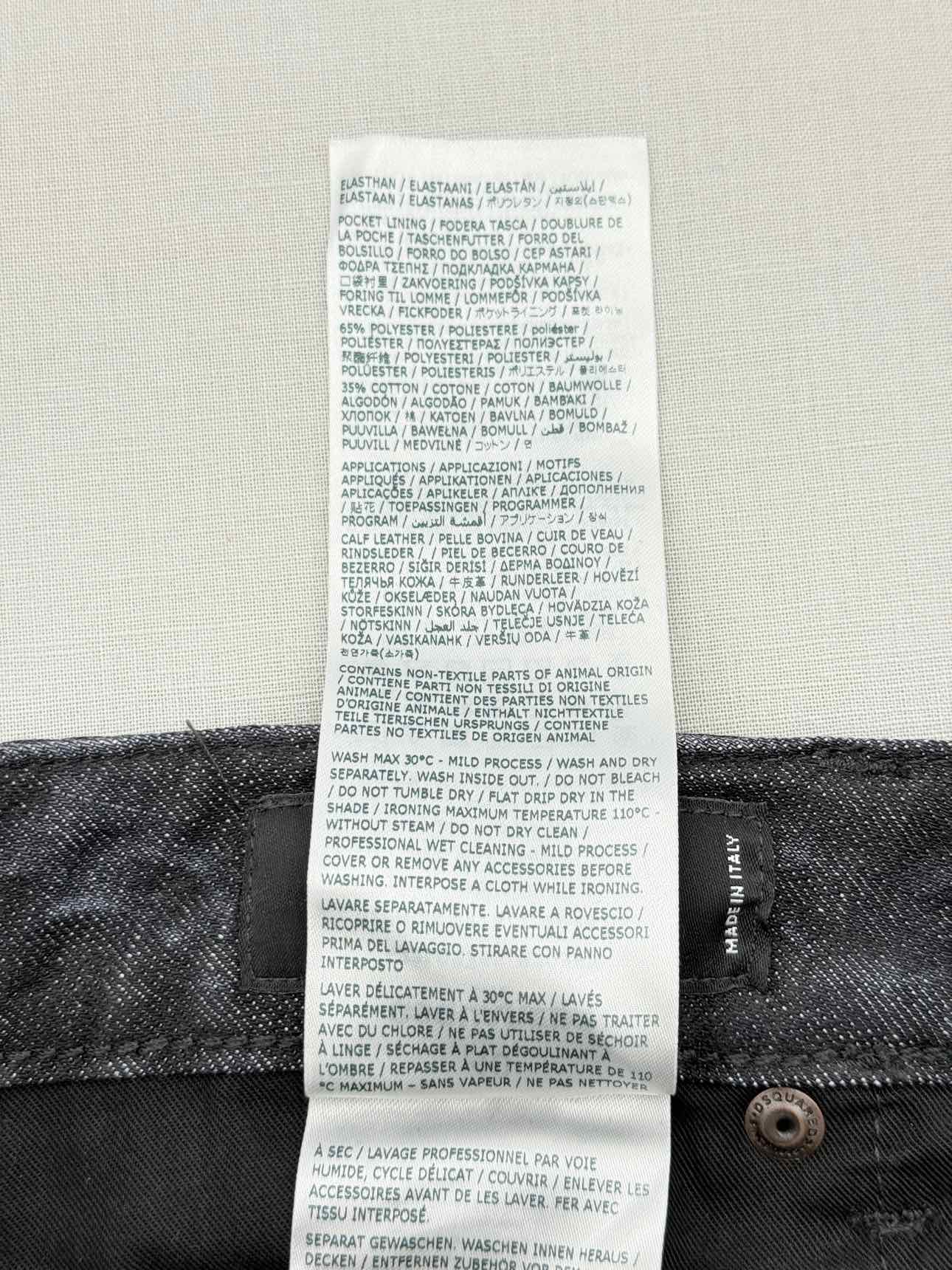 DSQUARED2 Black Distressed Size 26 Jeans