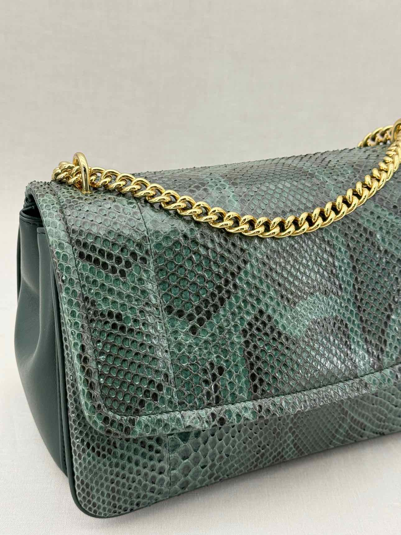 DOLCE & GABBANA Miss Margarita Green Shoulder Bag