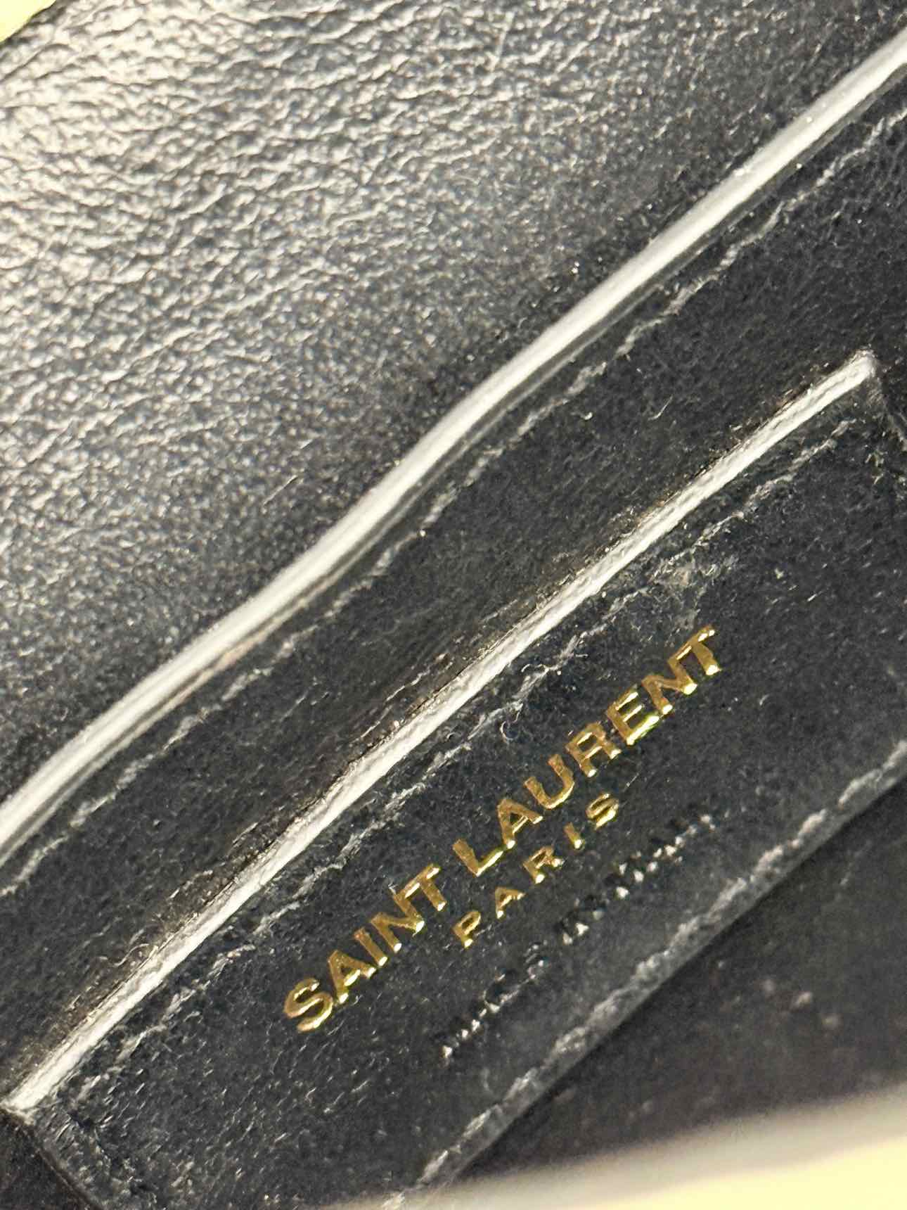 SAINT LAURENT Vicky Beige Quilted Shoulder Bag