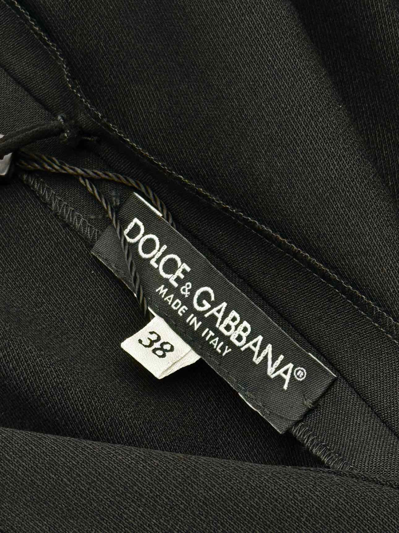 DOLCE & GABBANA Black Size US 2 Short Dress