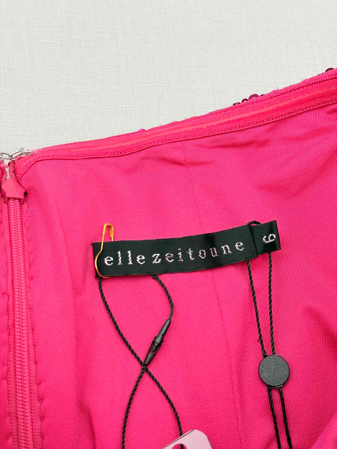 ELLE ZEITOUNE Anya Pink Size US 2 Midi Dress