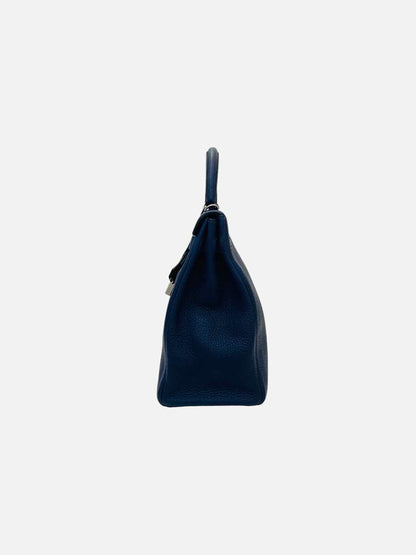 HERMES Kelly Midnight Blue Top Handle