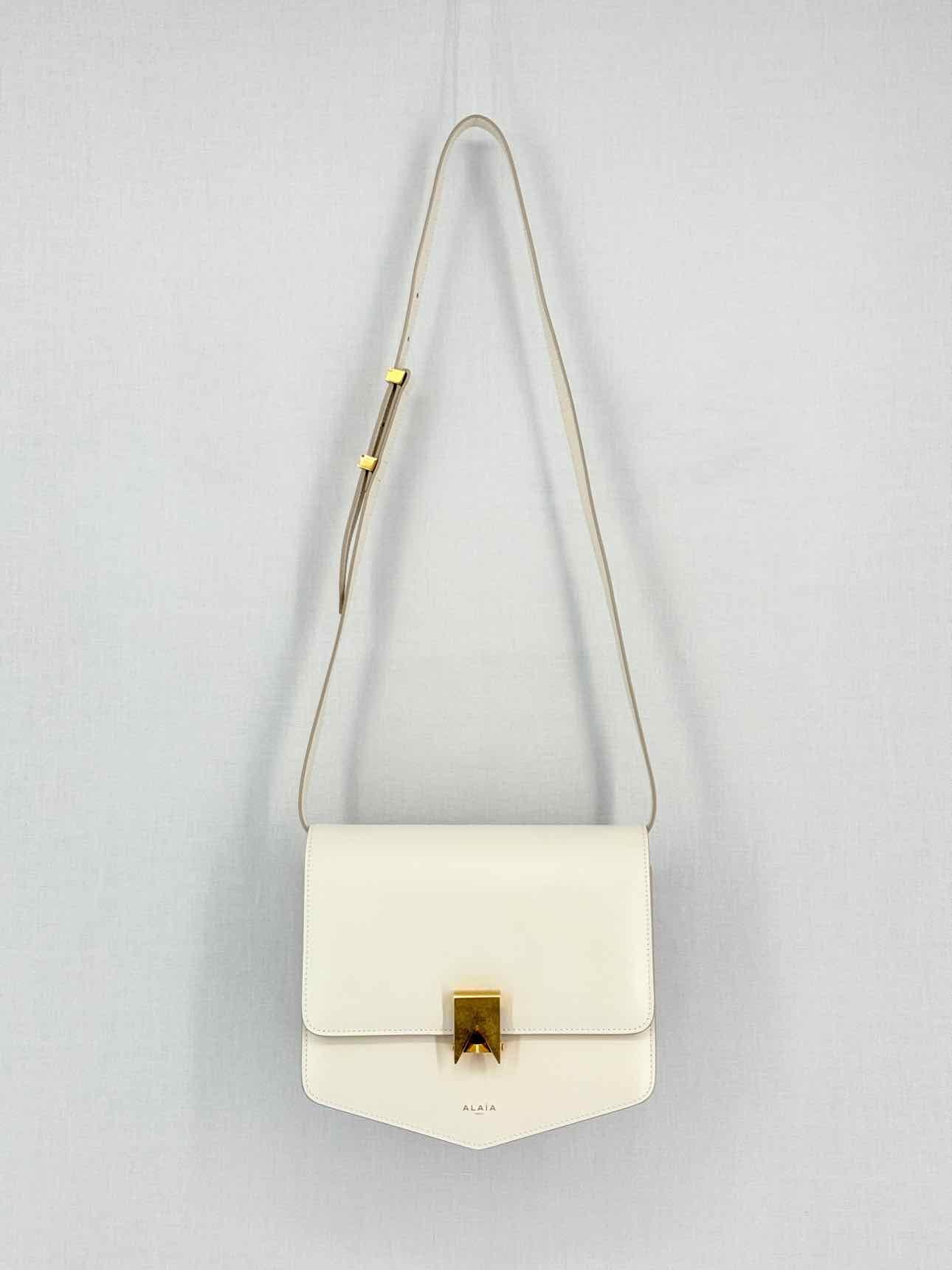 ALAIA Le Papa Off-white Shoulder Bag