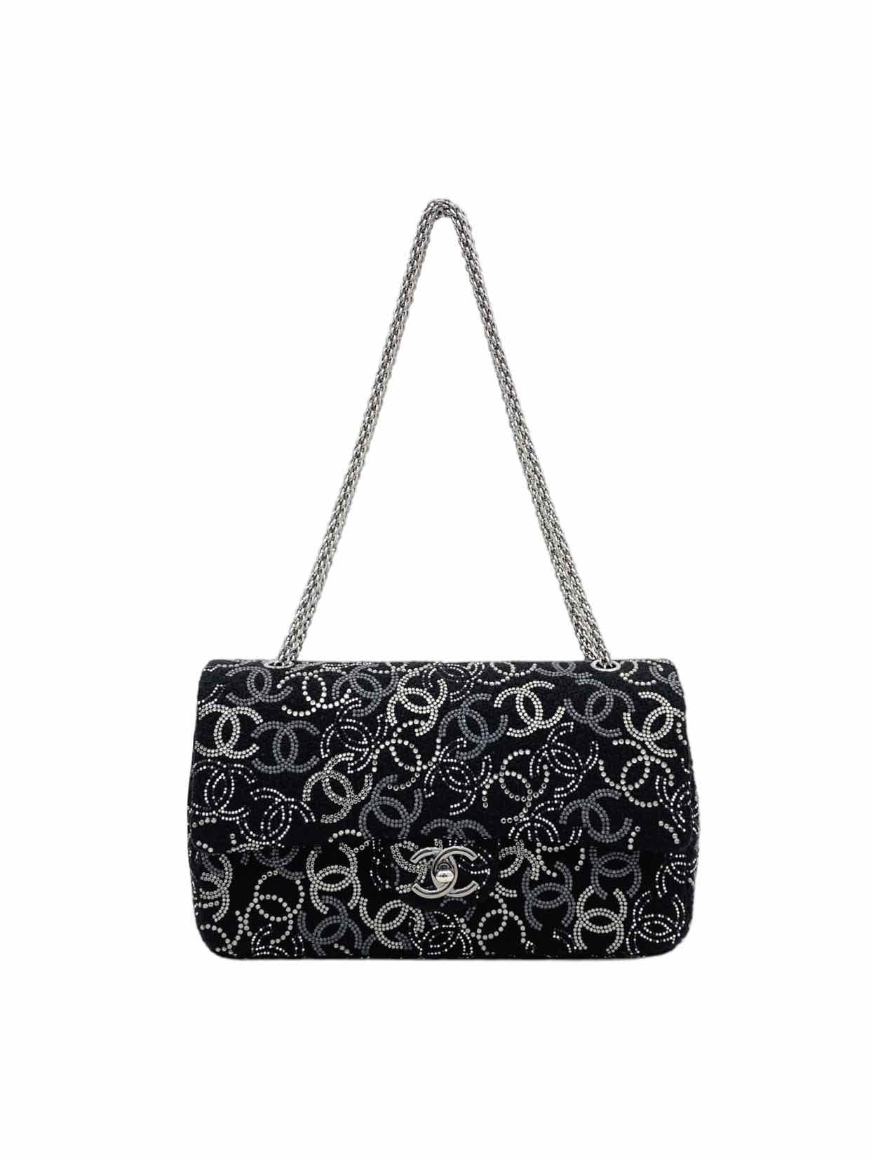 CHANEL Paris-Shanghai Pudong Flap Black Shoulder Bag