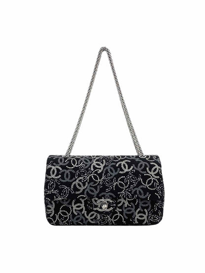 CHANEL Paris-Shanghai Pudong Flap Black Shoulder Bag