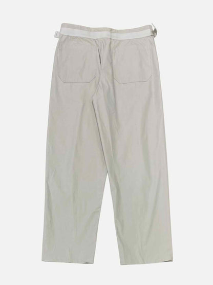 HERMES Belted Beige Pants