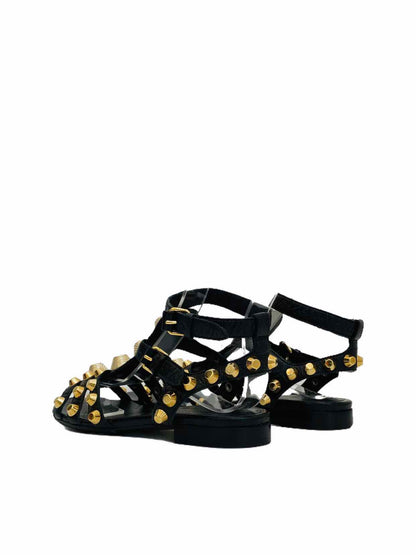 BALENCIAGA Arena giant Black Sandals 35