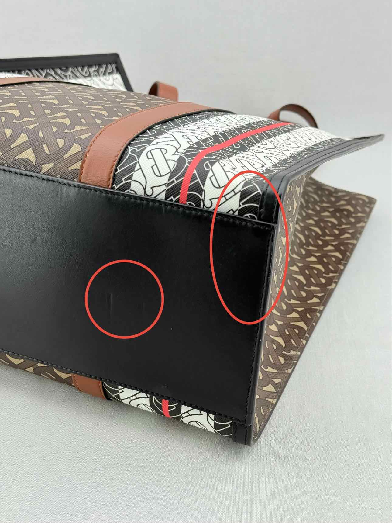 BURBERRY Portrait Brown Monogram Tote Bag