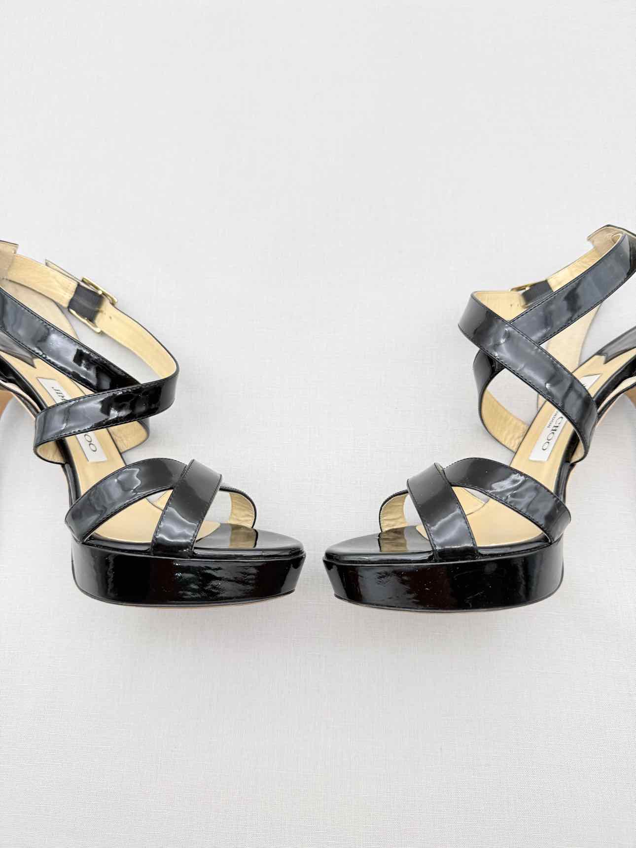 JIMMY CHOO Black Size EU 40 Platform Sandals