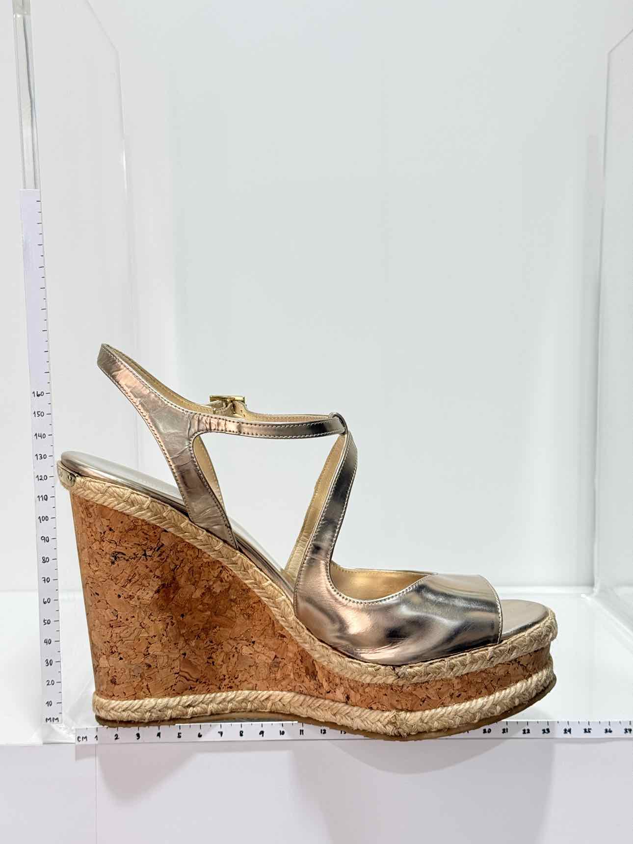 JIMMY CHOO Ayla Gold Size EU 41 Wedges
